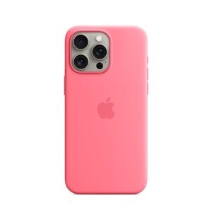 COPY - Apple Pink iPhone 15 Pro Max Silicone Case with MagSafe